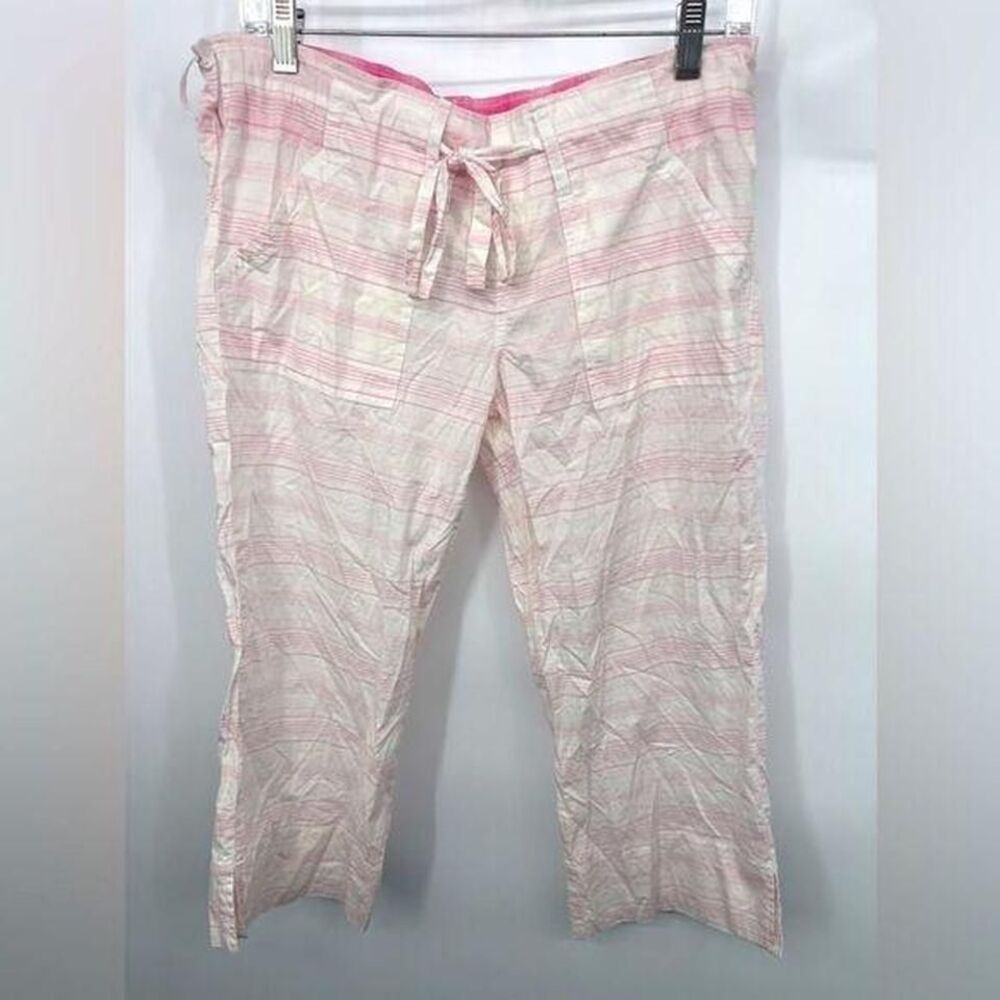 Old Navy, intimate, pink and white size small Capri